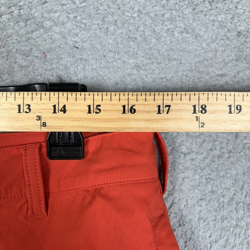 The North Face Shorts Mens 34 Orange Cargo Hiking Outdoor Utility Stretch EUC